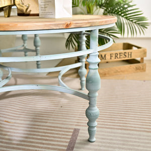 Round Top Carved Table For Living Room