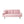 Sofa Bed With Nail Head Trim And Cup Holders - Pink