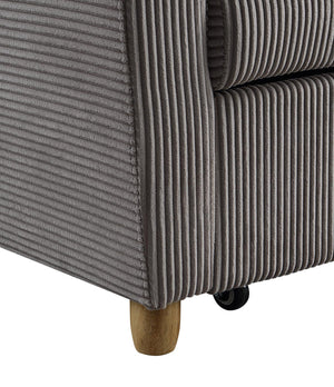 Justine - Convertible Sleeper Loveseat - Brown