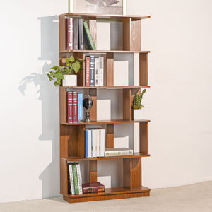 Modern 5 Tier Open Storage Bookcase