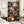 4 Tier S-Shaped Freestanding Storage Shelf For Living Room - Black / Brown