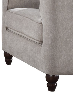 Cyndi Tan Velvet Accent Chair