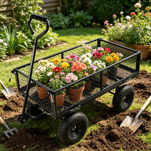 Wagon Cart Garden Cart Trucks Make It Easier to Transport Firewood