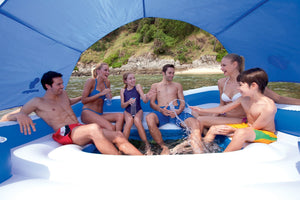 Bestway CoolerZ Tropical Breeze Island Raft & Rapid Rider 4 Person River Lounger