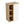 Wall Mounted Bathroom Side Cabinet, Single Door With 3 Tier Open Shelves - Black / Light Oak / White