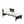 Outdoor Patio Furniture 3-Piece Conversation Set with Wicker Rattan Sectional Sofa
