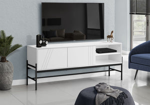 Contemporary 60-Inch TV Stand Console with Storage Cabinet