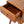 Soli Wood Mini Chestnut Curved Nightstand, 2-Drawers
