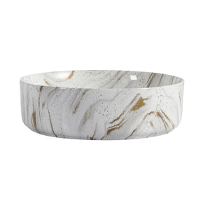 Ceramic Round Above Counter Bathroom Sink Art Basin
