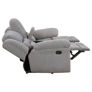 Sebring - 2 Piece Upholstered Reclining Sofa Set With Manual Recline - Gray