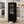 Black Tall Storage Cabinet with Glass Door & 2 Drawers