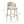 Outdoor Bar Height Metal Frame Counter Stools with Scallop-Shaped Backrest & Water-Resistant Cushions