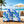 3-Piece PC Spinner Wheel Luggage Set in Blue