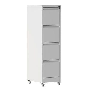 Drawer Metal Locking Vertical File Cabinet With Wheels Heavy Duty Lockable Storage