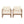 Set of 2 Outdoor Acacia Wood Patio Club Chairs with Beige Cushions