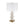 D15x26.7' White and Gold Alabaster Slab Table Lamp