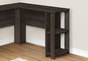 L-Shaped Corner Computer Desk with Storage Shelves