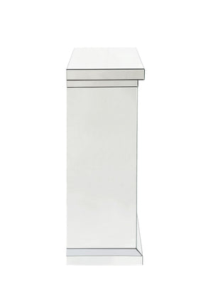 Noralie Mirrored & Faux Diamonds Fireplace
