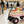 Outdoor Wagon All Terrain Pulling with Wood Railing