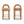 Penny Round Arched Fully Upholstered Counter Stool Set of 2, Golden