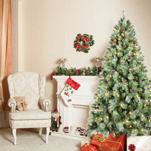 7FT Christmas Tree with 82 Pine Cones