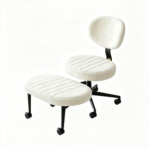 Ergonomic Cross Legged Office Chair With Back Support