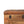 Solid Wood Buffalo Hide Oak-ish Storage Trunk, Leather Upholstered