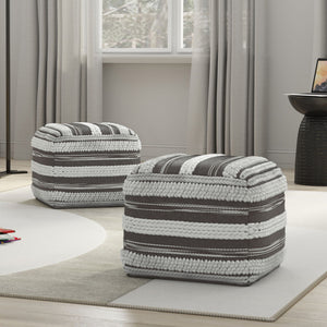 Sommer - Handcrafted Square Pouf
