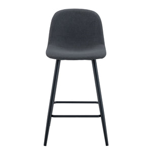 Modern Bar Chair Rounded Backrest (Set of 2)