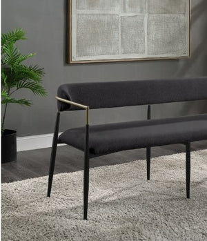 Jaramillo Chenille Bench Black