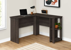 L-Shaped Corner Computer Desk with Storage Shelves