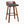 Maya - Mid Century Modern Fixed Height Barstool With Swivel And Square Footrest (Set of 2)