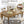 Oak Finish 6-Piece Dining Table Set
