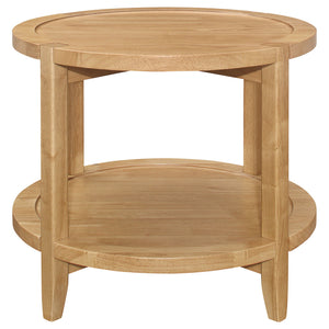 Isbell - Round Table With Storage Shelf