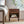 End Table in Brown Acacia Wood with Storage Drawer and Shelf