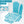 Outdoor Folding Adirondack Chair Patio With Natural Grain Texture - Turquoise Blue