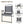 Outdoor Patio Dining Set For 4 People, Metal Patio Furniture Table And Chair Set With Umbrella - Black
