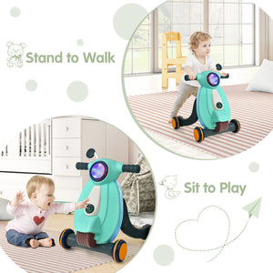 2-in-1 Baby Sit to Stand Learning Walker with Lights and Sounds