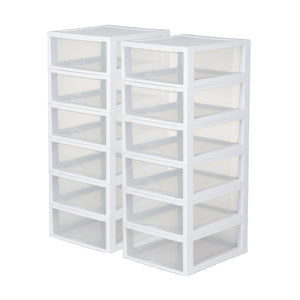Sterilite 16 Quart Clear Plastic Stacking Storage Drawer Container Box, 12 Pack