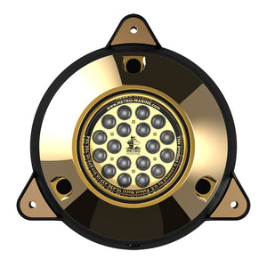 Metro Marine High-Output Surface Mount Underwater Light w/Intelligent Monochromatic LEDs - Green, 45 Beam