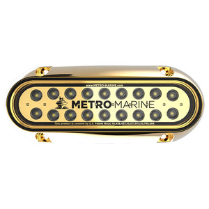 Metro Marine High-Output Elongated Underwater Light w/Intelligent Monochromatic LEDs - White, 90 Beam