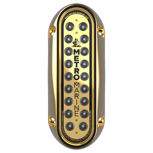 Metro Marine High-Output Elongated Vertical Mount Light w/Intelligent Monochromatic LEDs - Blue, 90 Beam