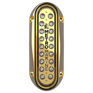 Metro Marine High-Output Elongated Vertical Mount Light w/Intelligent Full Spectrum LEDs - RGBW, 90 Beam