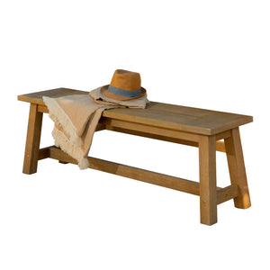 Coaster Sierra 6 Piece Eucalyptus Wooden Rectangular Outdoor Dining Set, Natural