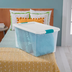 Sterilite 64 Qt Clear Storage Tote, 6 Pack, and 66 Qt Clear Storage Tote, 6 Pack