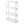 Gracious Living 4 Shelf Tier Light Duty Garage Storage Shelf, White (Damaged)