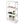 Gracious Living 4 Shelf Adjustable Height Ventilated Medium Duty Storage, White