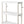 Gracious Living 4 Shelf Tier Light Duty Garage Storage Shelf, White (Damaged)