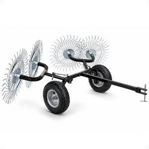 Yard Tuff Acreage Rake, Steel Tow Behind Dethatcher for Lawn & Garden, 48 Inch