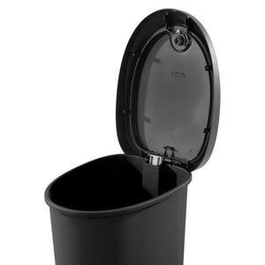Sterilite 12.6 Gallon Locking Lid Step On Kitchen Wastebasket Trashcan, 2 Pack